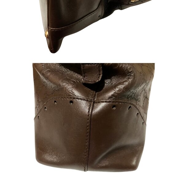 Gucci Guccissima Punch Shima Leather Satchel Y2K Collector Rare EUC - Picture 9 of 13